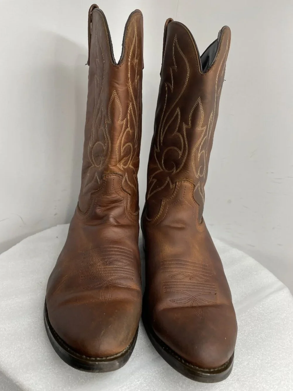 Masterson Western Cowboy Brown Leather Oil Resistant Work Boot's Men's 16 EW